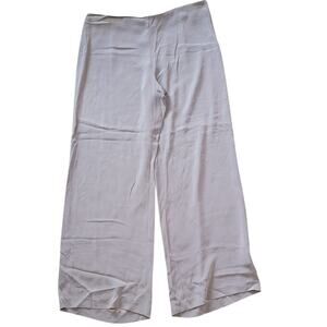 Eileen Fisher NWT Silk Wide Leg Pants Lavender L